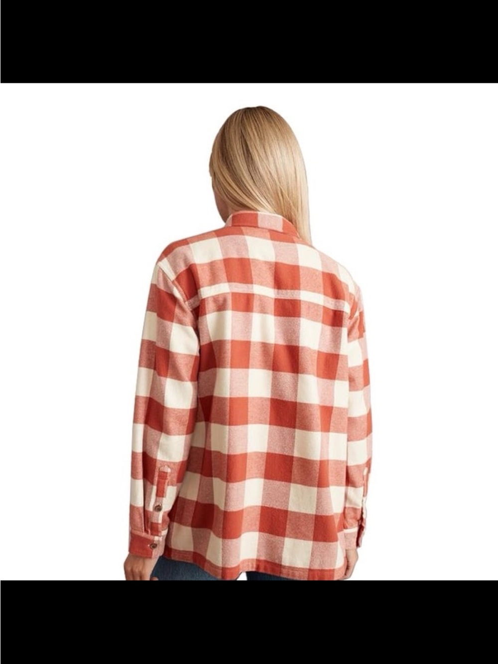 Marine Layer Riley Overshirt Rust/Cream Size S NWT - Picture 6 of 10